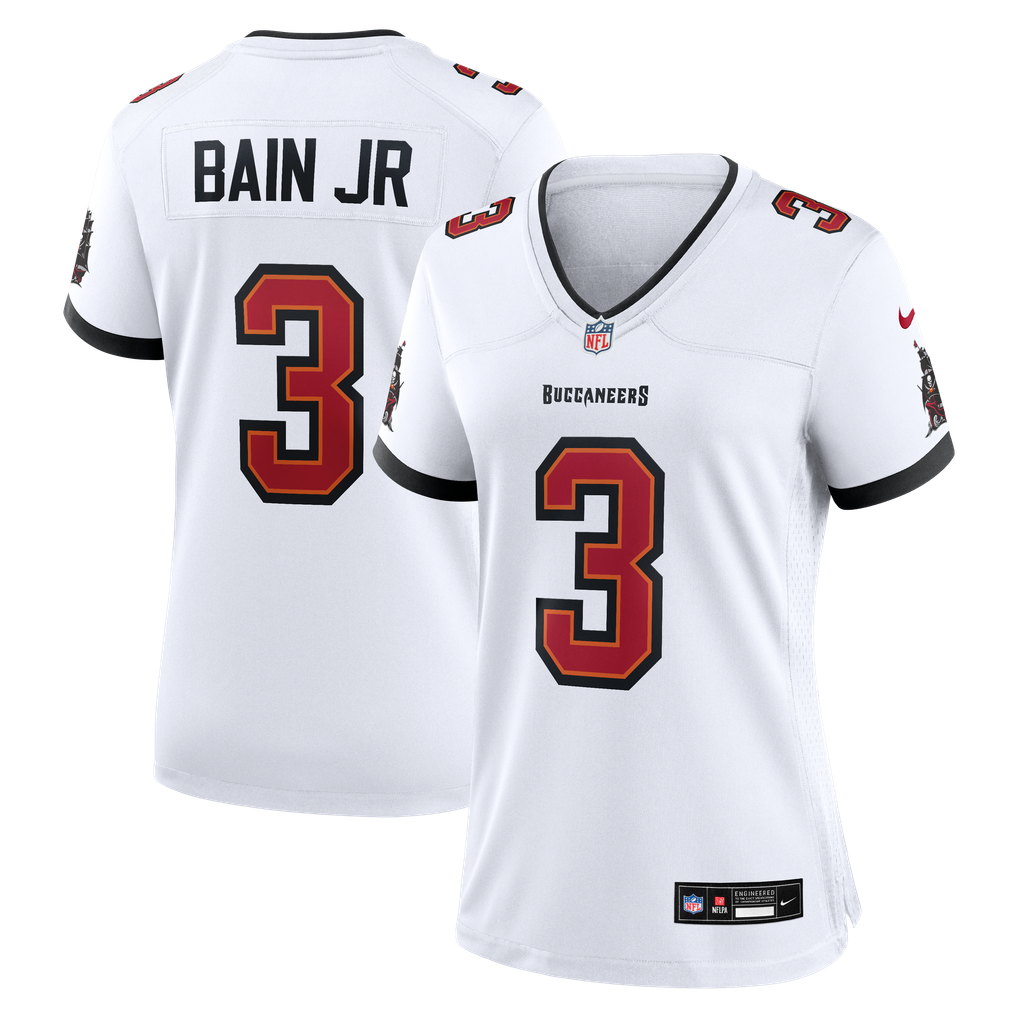Women's Tampa Bay Buccaneers Rueben Bain Jr. Nike White Game Jersey - Image 2