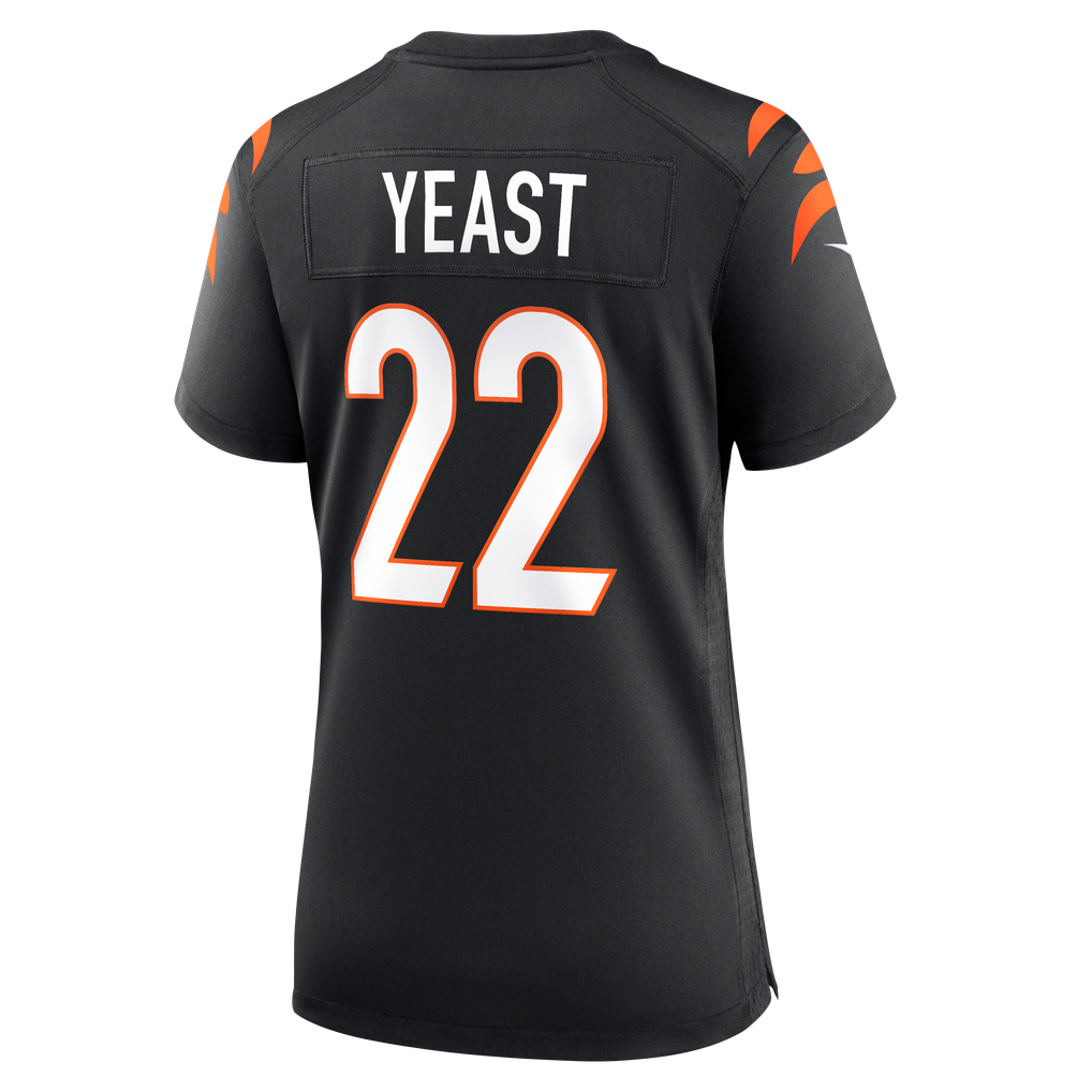 Women's Cincinnati Bengals Russ Yeast Nike Black Team Game Jersey - Image 8