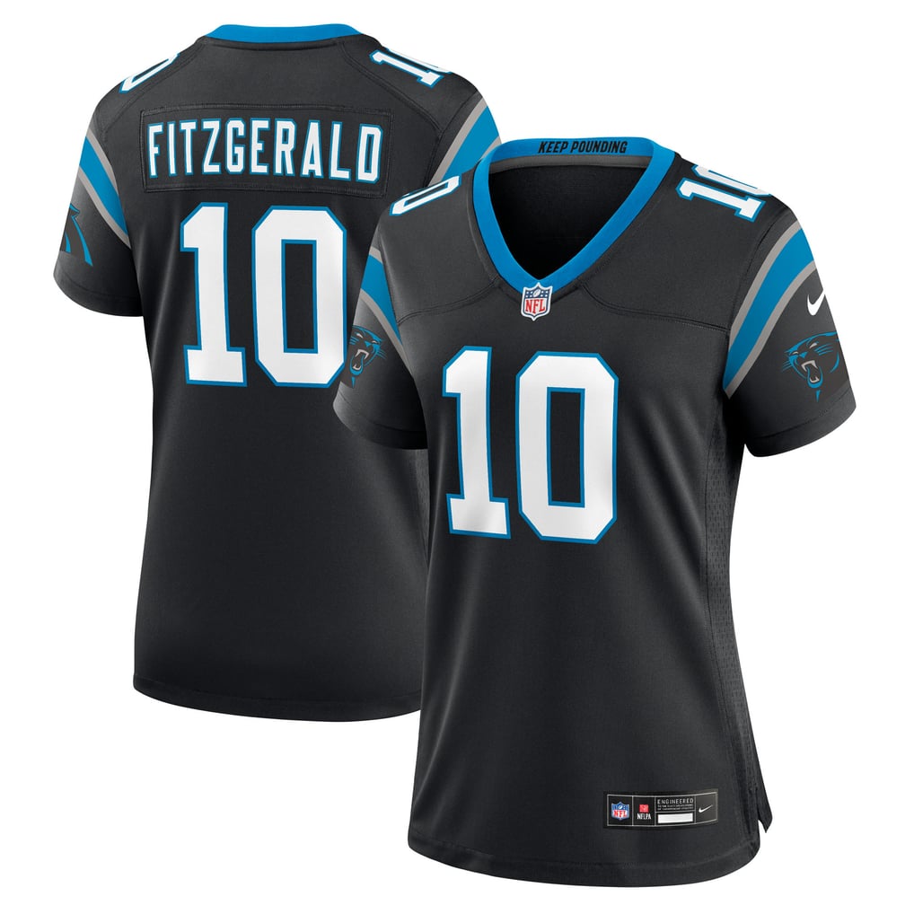 Women's Carolina Panthers Ryan Fitzgerald Nike Black Team Game Jersey - Image 1