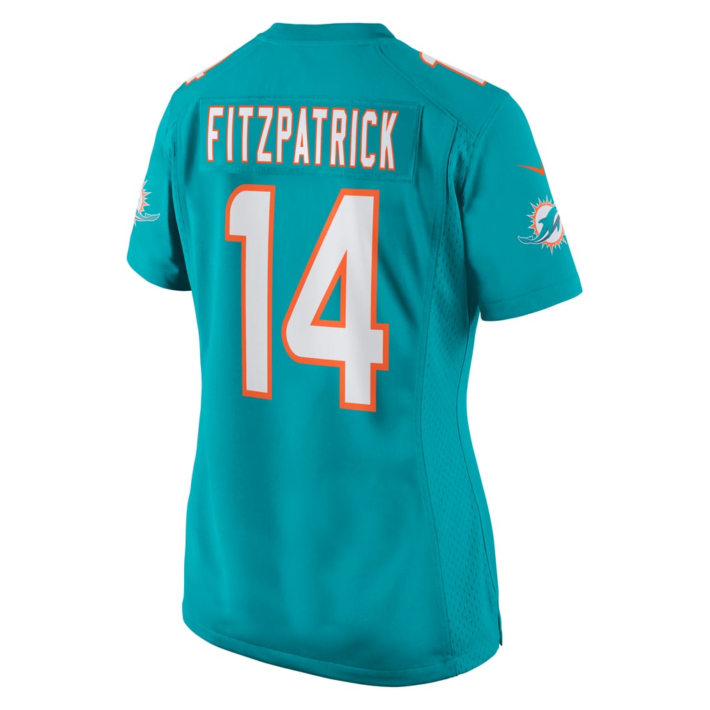 Women's Miami Dolphins Ryan Fitzpatrick Nike Aqua Game Jersey - Image 4