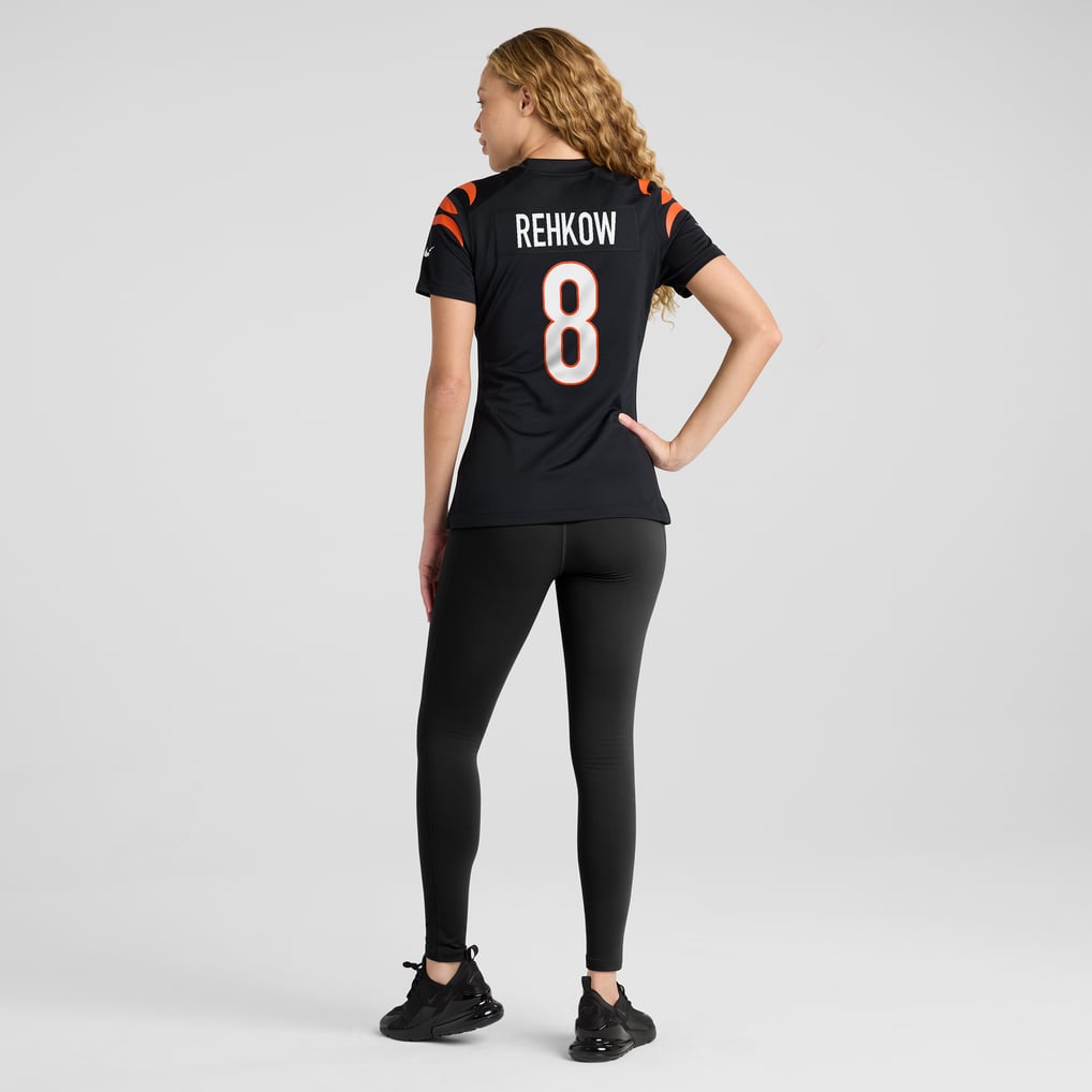 Women's Cincinnati Bengals Ryan Rehkow Nike Black Game Jersey - Image 6