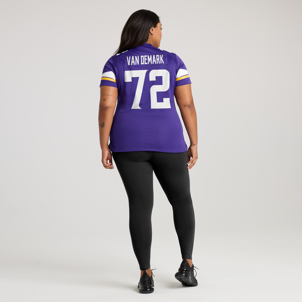 Women's Minnesota Vikings Ryan Van Demark Nike  Purple Team Game Jersey - Image 8