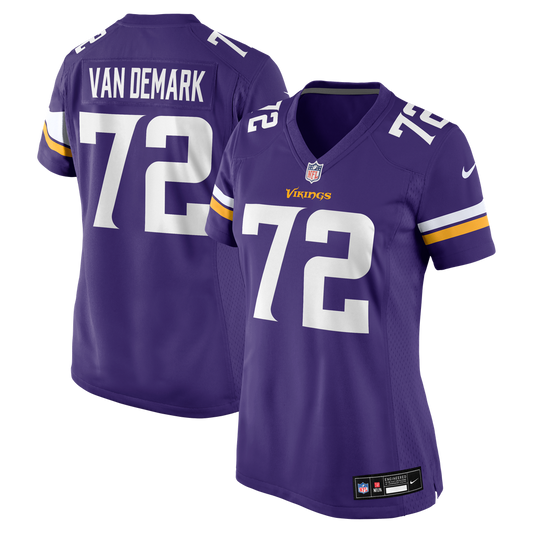 Women's Minnesota Vikings Ryan Van Demark Nike  Purple Team Game Jersey - Image 1