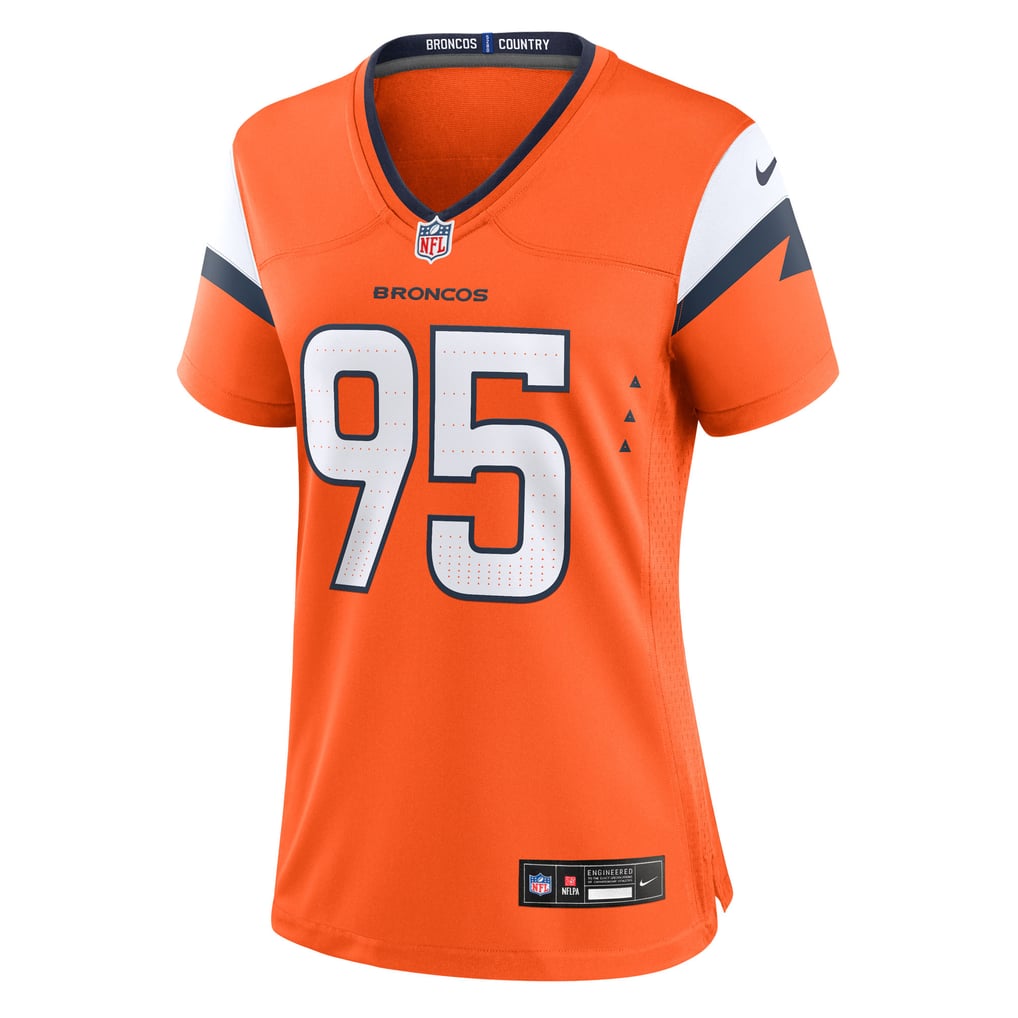 Women's Denver Broncos Sai'vion Jones Nike  Orange Team Game Jersey - Image 3