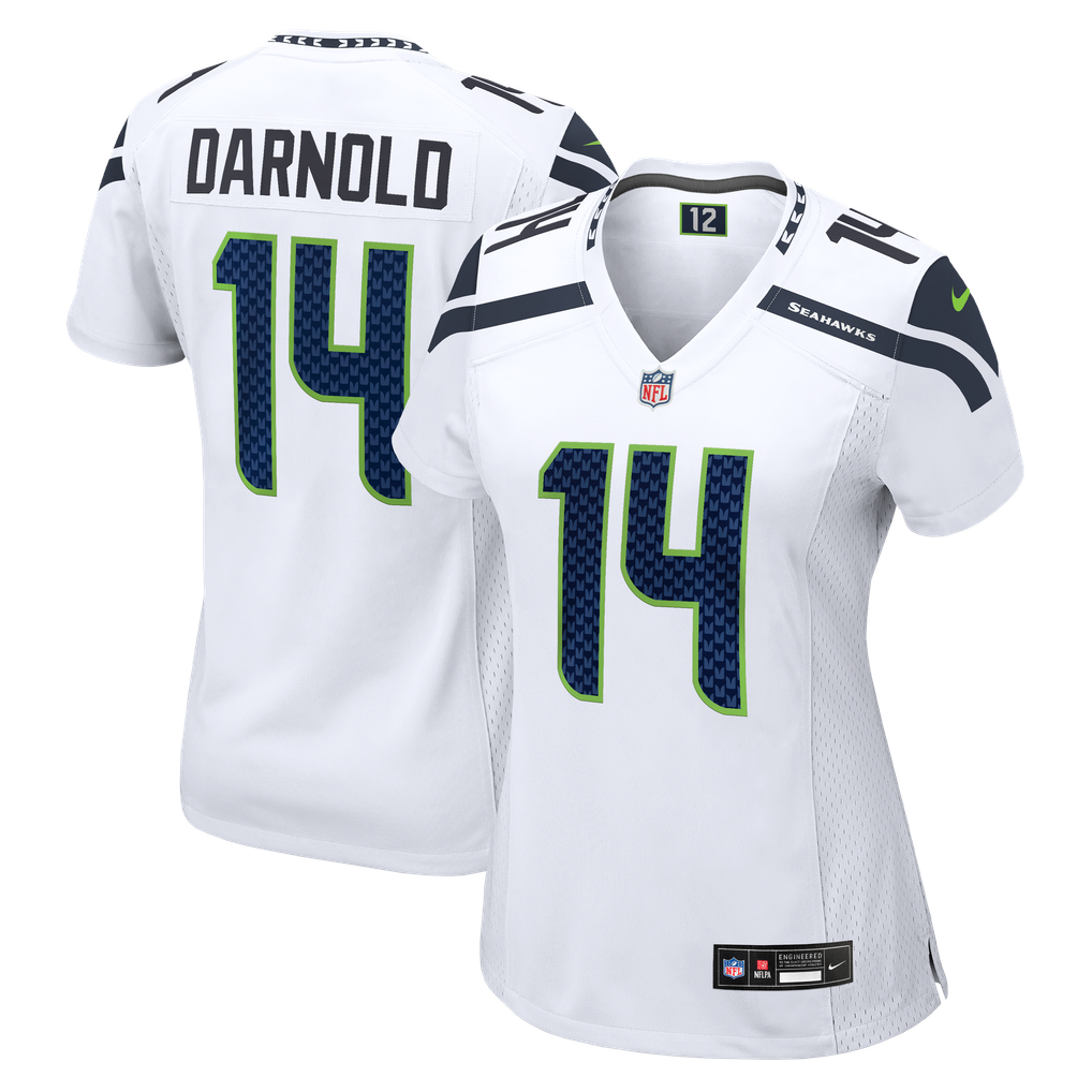 Women's Seattle Seahawks Sam Darnold Nike White Game Jersey - Image 1