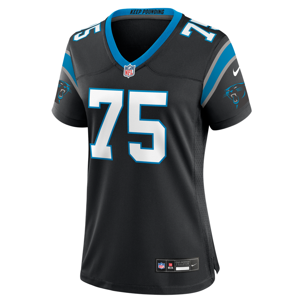 Women's Carolina Panthers Sam Hecht Nike Black Team Game Jersey - Image 7