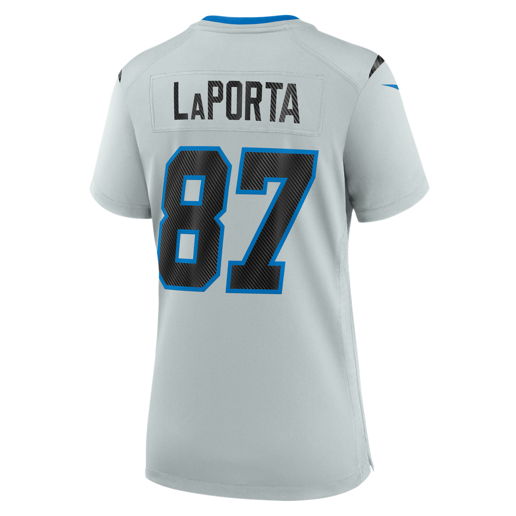 Women's Detroit Lions Sam LaPorta Nike Silver 2026 Rivalries Collection Game Jersey - Image 4