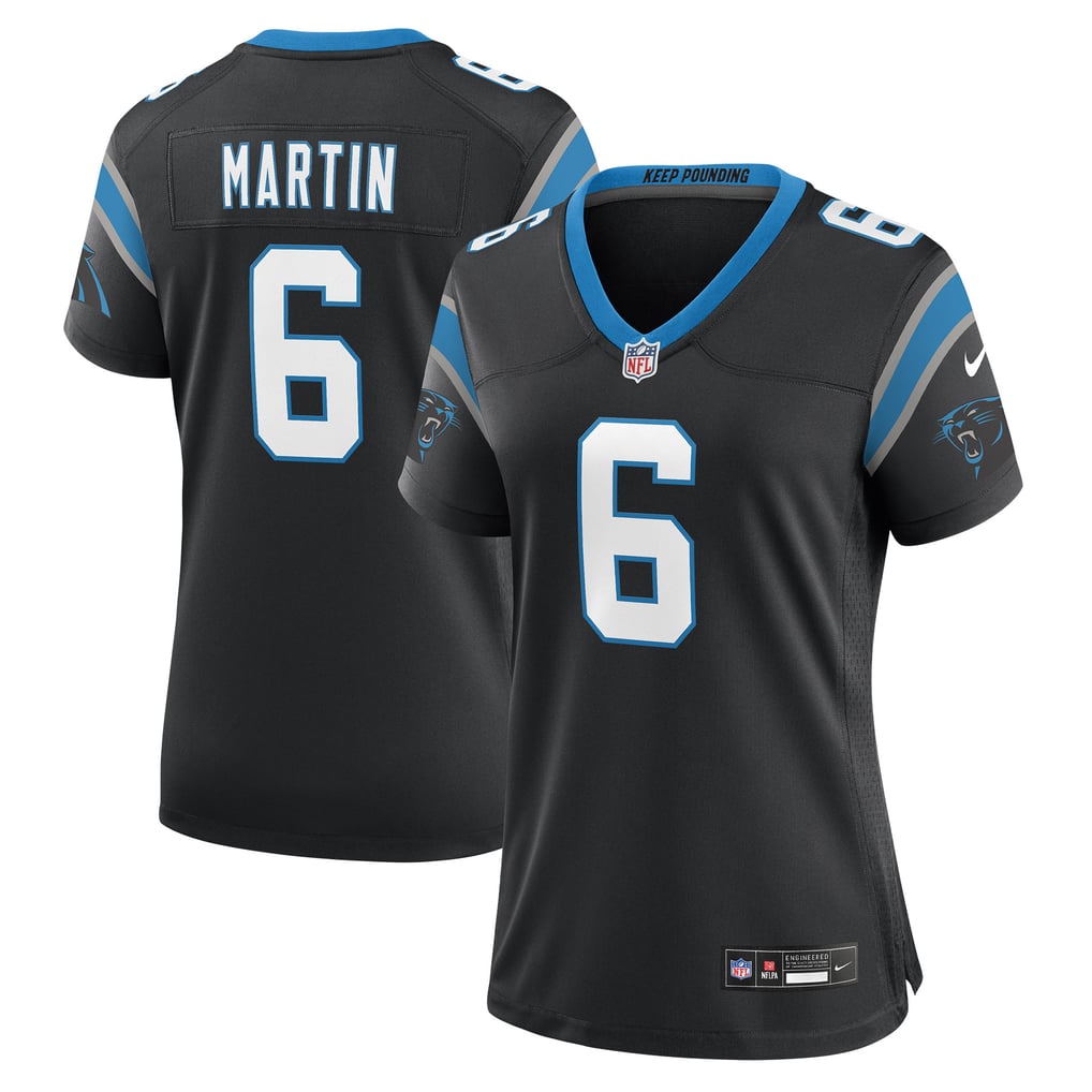 Women's Carolina Panthers Sam Martin Nike Black Team Game Jersey - Image 2