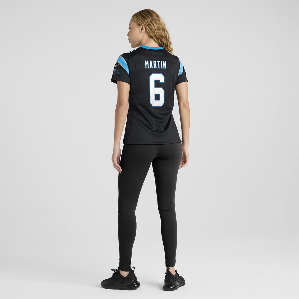 Women's Carolina Panthers Sam Martin Nike Black Team Game Jersey - Image 6