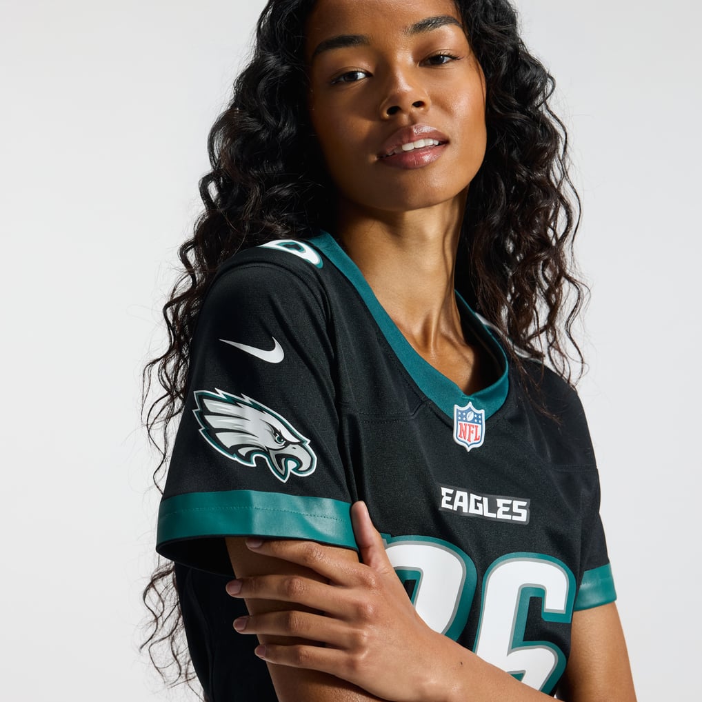 Women's Philadelphia Eagles Saquon Barkley Nike  Black Alternate Game Jersey - Image 11