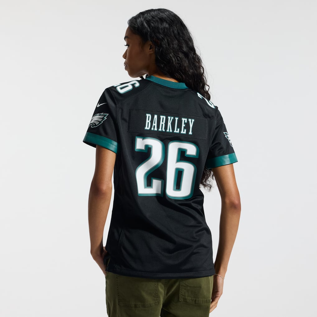 Women's Philadelphia Eagles Saquon Barkley Nike  Black Alternate Game Jersey - Image 4