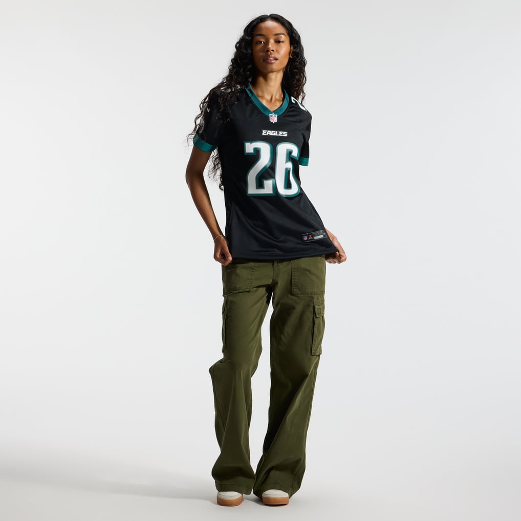 Women's Philadelphia Eagles Saquon Barkley Nike  Black Alternate Game Jersey - Image 5