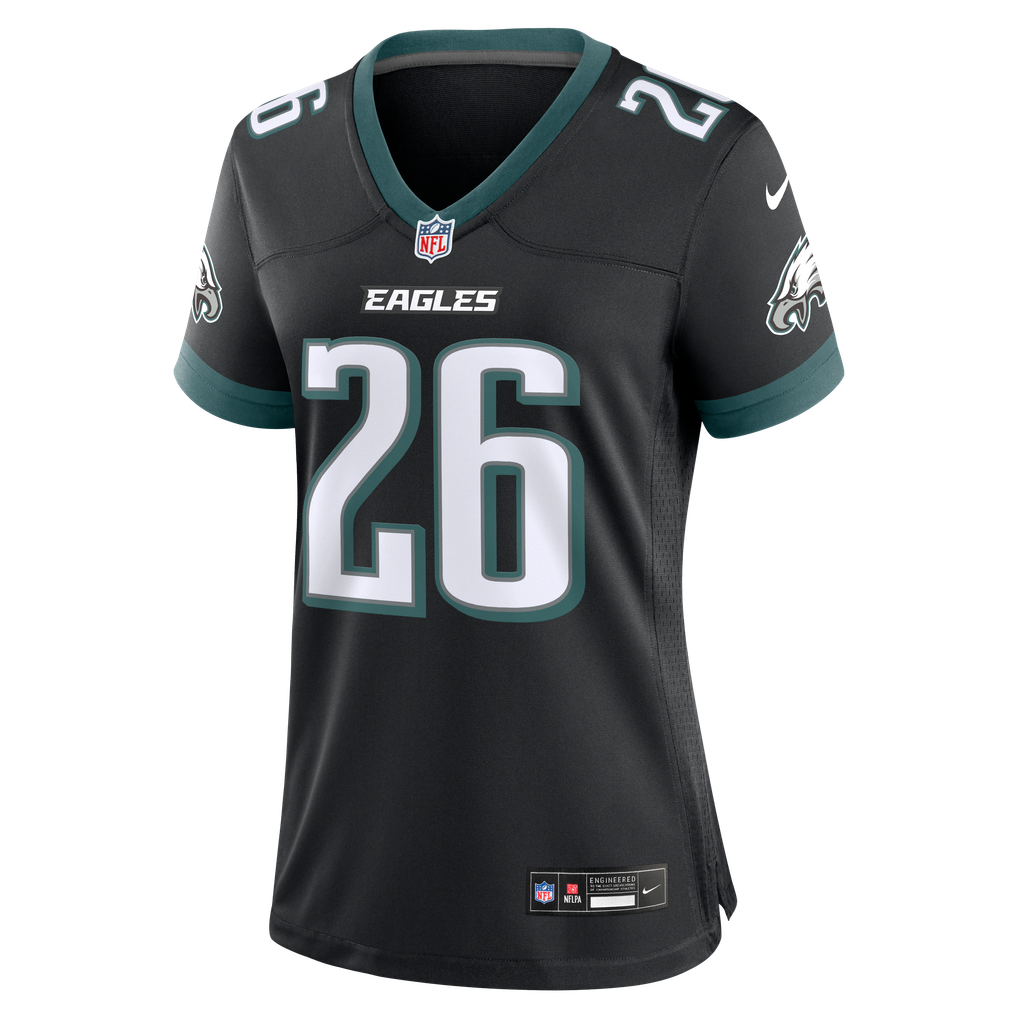 Women's Philadelphia Eagles Saquon Barkley Nike  Black Alternate Game Jersey - Image 7