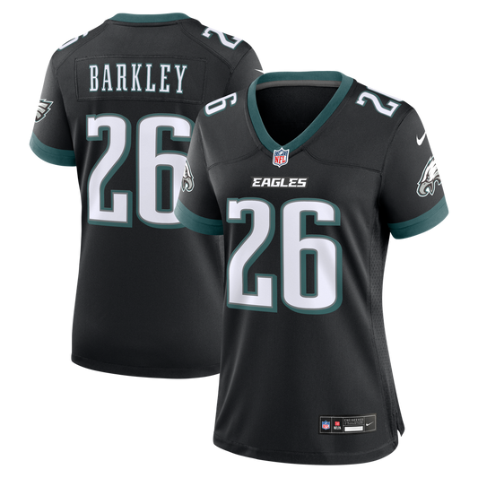 Women's Philadelphia Eagles Saquon Barkley Nike  Black Alternate Game Jersey - Image 1