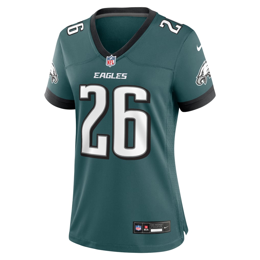Women's Philadelphia Eagles Saquon Barkley Nike Midnight Green Game Player Jersey - Image 3