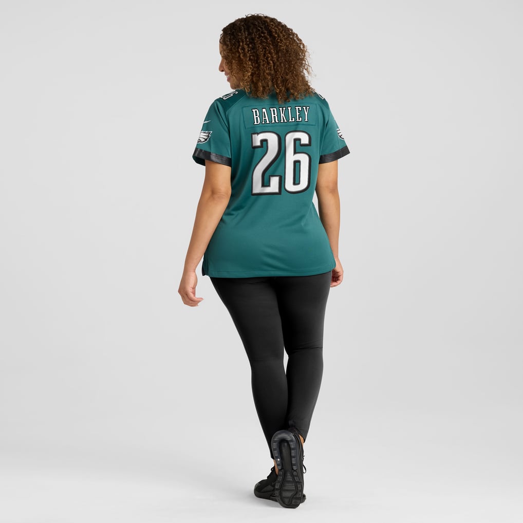 Women's Philadelphia Eagles Saquon Barkley Nike Midnight Green Game Player Jersey - Image 8