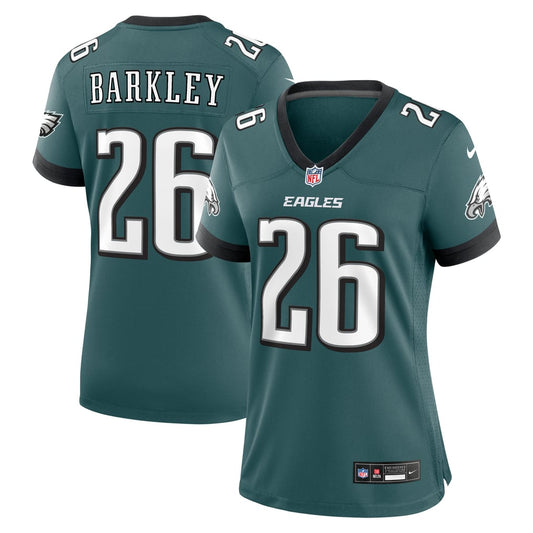 Women's Philadelphia Eagles Saquon Barkley Nike Midnight Green Game Player Jersey - Image 1