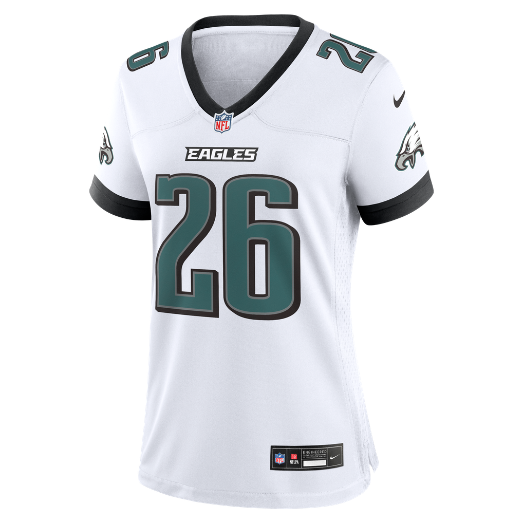 Women's Philadelphia Eagles Saquon Barkley Nike  White Game Jersey - Image 3