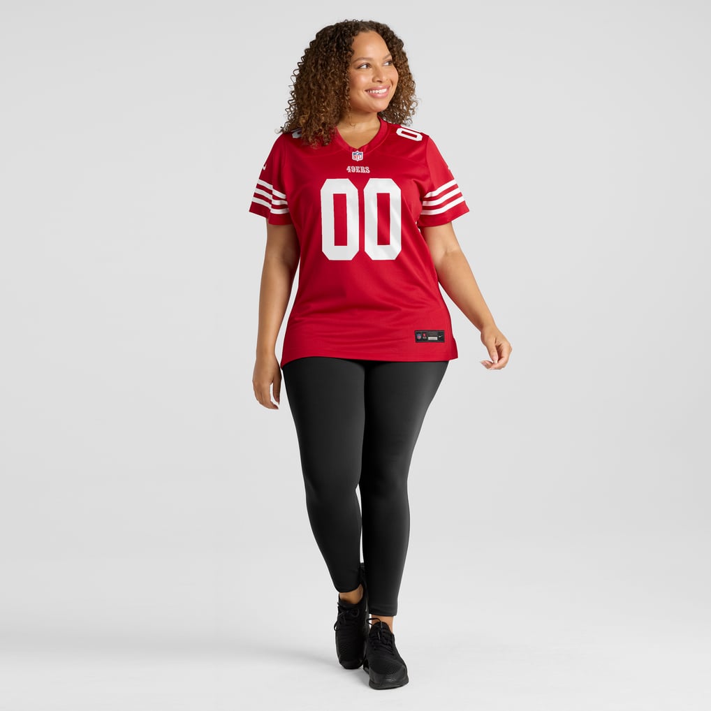 Women's San Francisco 49ers Nike Scarlet Game Custom Jersey - Image 7