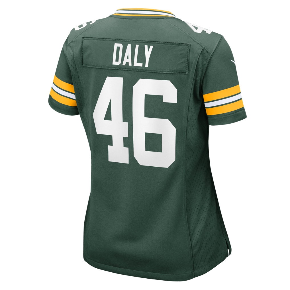 Women's Green Bay Packers Scott Daly Nike Green Team Game Jersey - Image 6