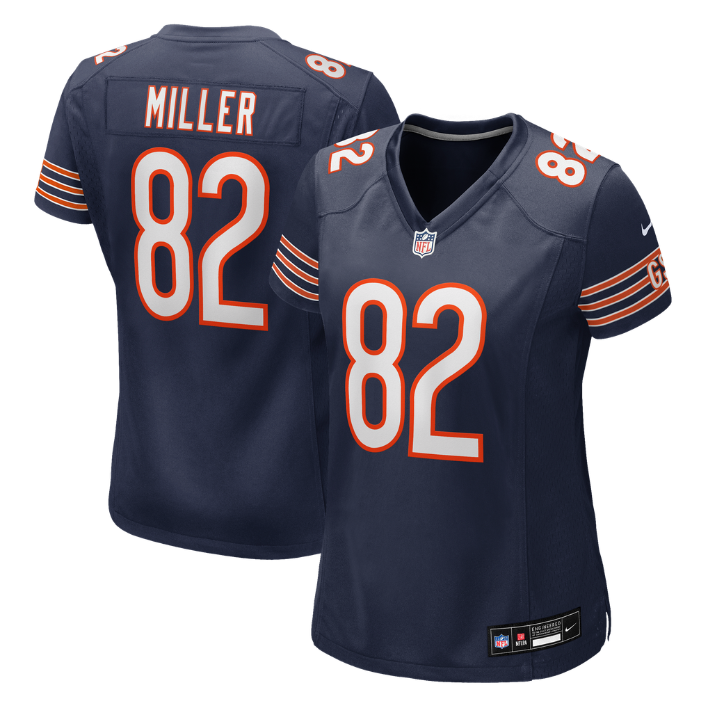 Women's Chicago Bears Scott Miller Nike Navy Team Game Jersey - Image 1