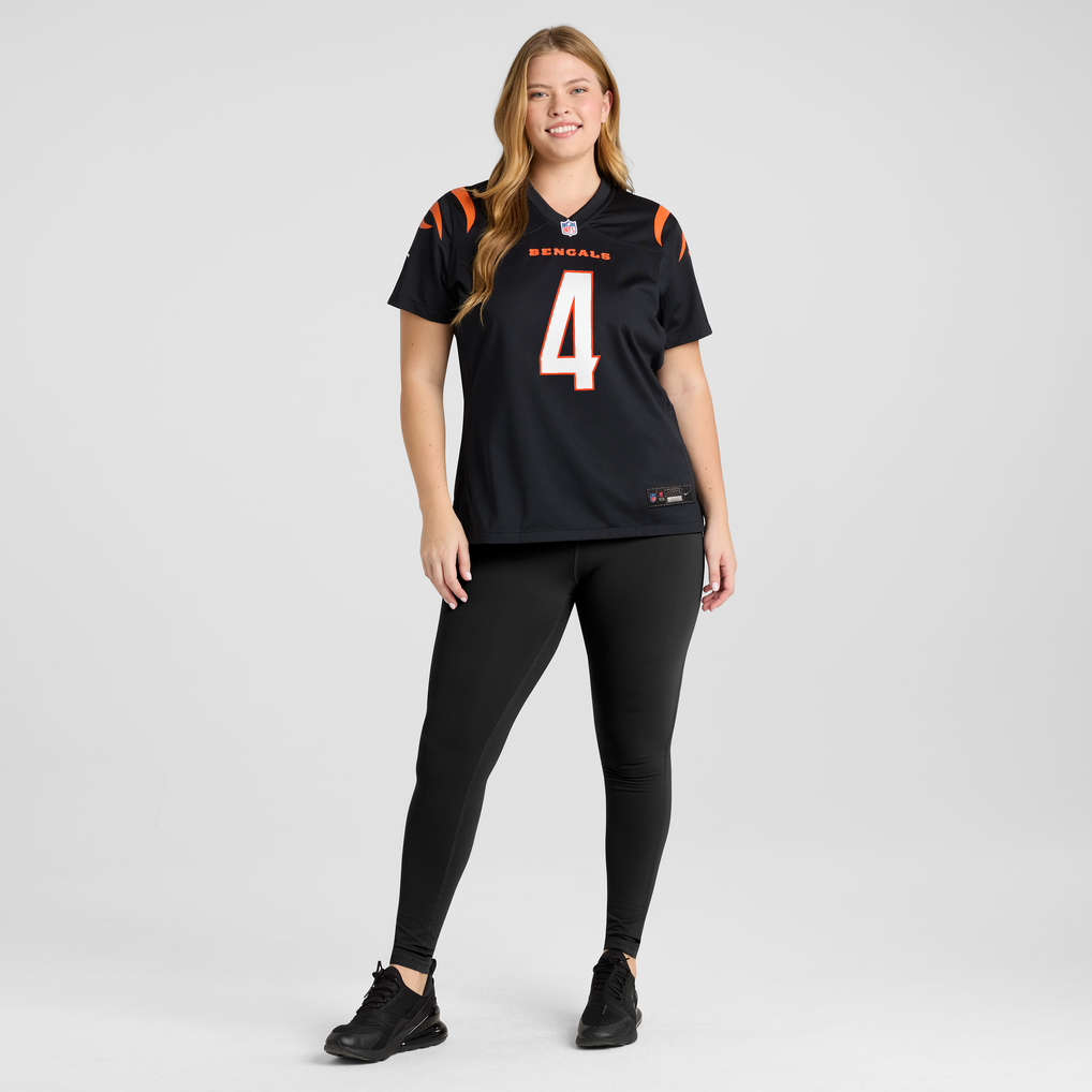 Women's Cincinnati Bengals Sean Clifford Nike Black Team Game Jersey - Image 7