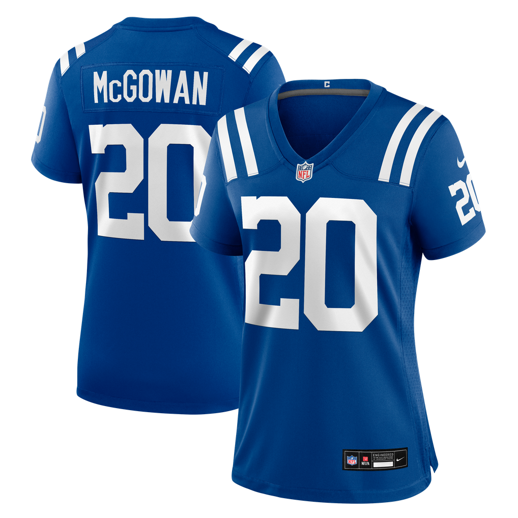 Women's Indianapolis Colts Seth McGowan Nike Royal Team Game Jersey - Image 1