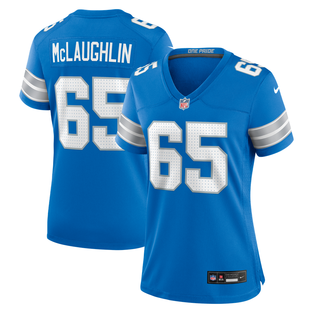 Women's Detroit Lions Seth McLaughlin Nike  Blue Team Game Jersey - Image 1