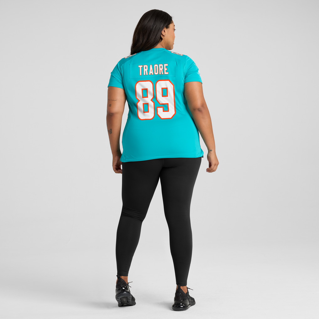 Women's Miami Dolphins Seydou Traore Nike Aqua Team Game Jersey - Image 6