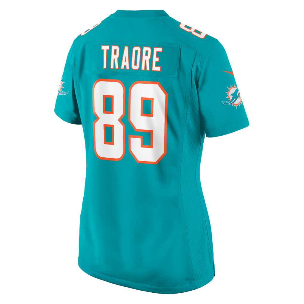 Women's Miami Dolphins Seydou Traore Nike Aqua Team Game Jersey - Image 8
