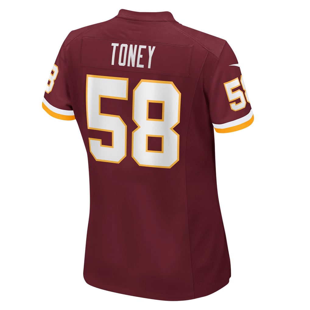 Women's Washington Football Team Shaka Toney Nike Burgundy Game Jersey - Image 4