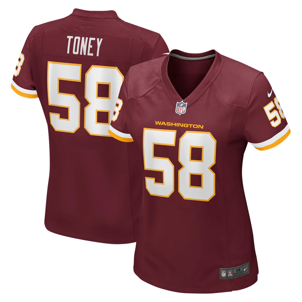 Women's Washington Football Team Shaka Toney Nike Burgundy Game Jersey - Image 1