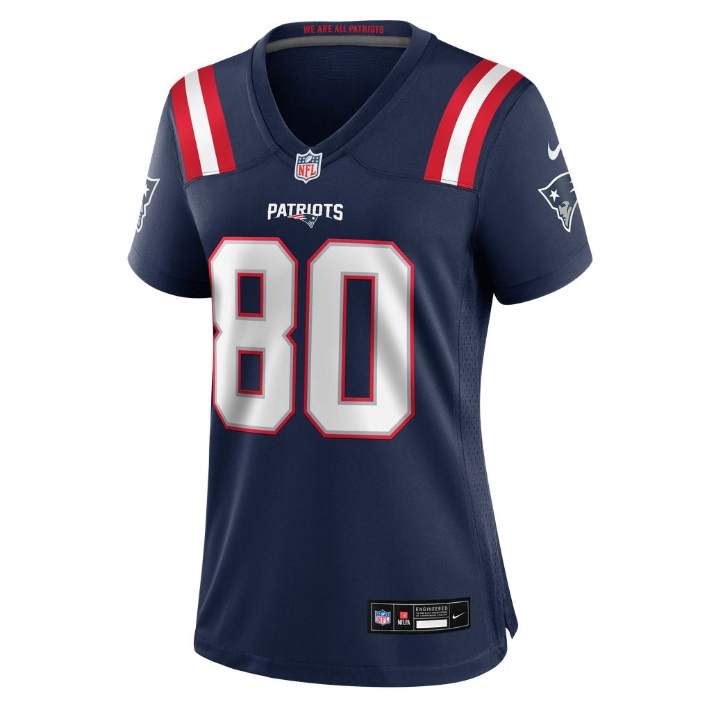 Women's New England Patriots Shane Zylstra Nike Navy Team Game Jersey - Image 7