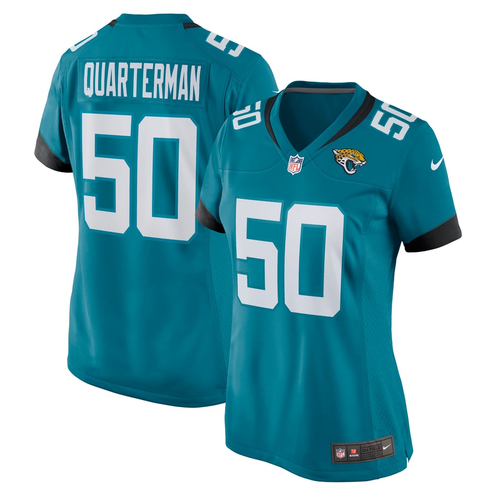 Women's Jacksonville Jaguars Shaquille Quarterman Nike Teal Nike Game Jersey - Image 2