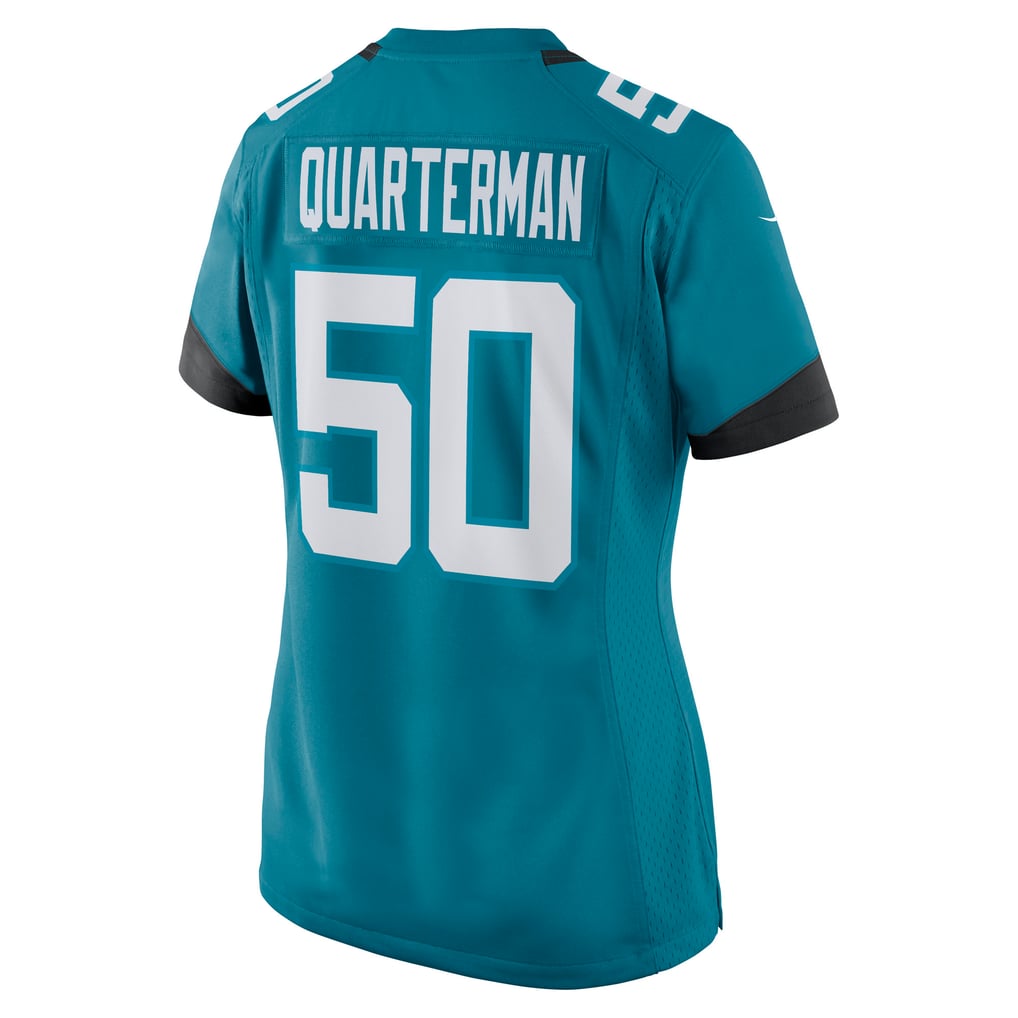 Women's Jacksonville Jaguars Shaquille Quarterman Nike Teal Nike Game Jersey - Image 4