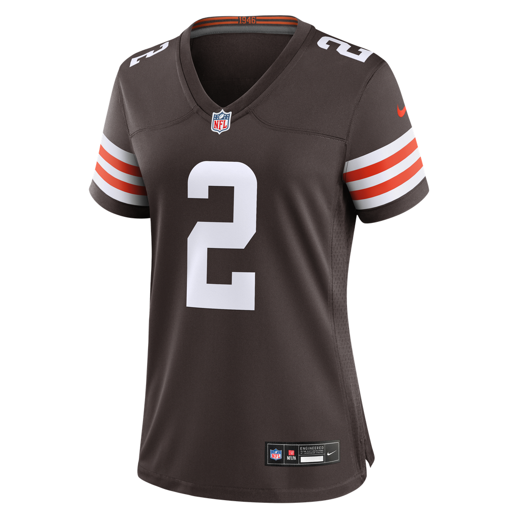 Women's Cleveland Browns Shedeur Sanders Nike Brown Team Game Jersey - Image 3