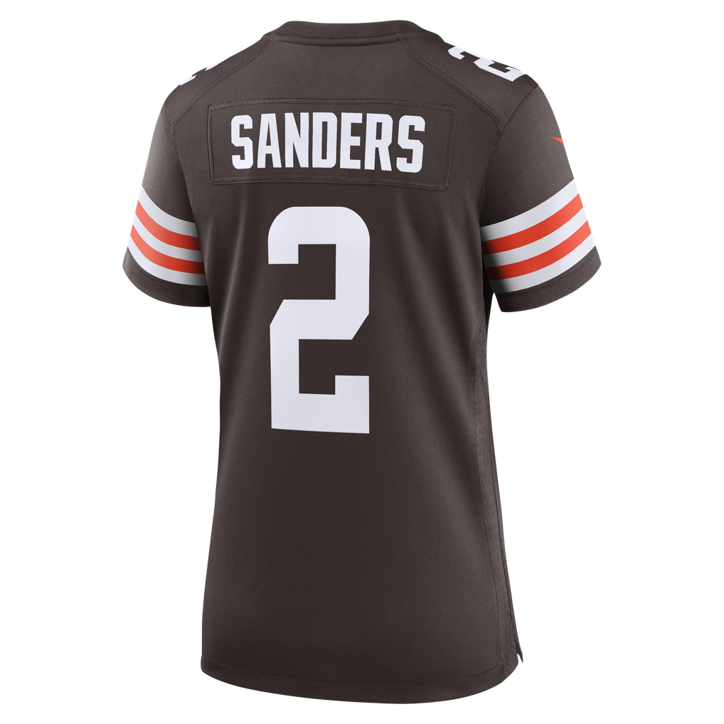 Women's Cleveland Browns Shedeur Sanders Nike Brown Team Game Jersey - Image 4