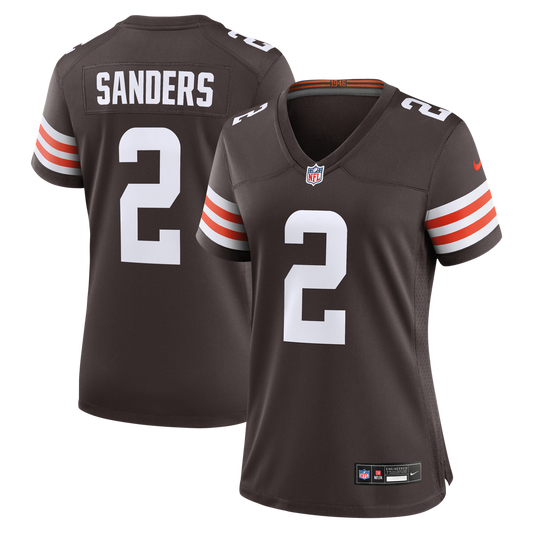 Women's Cleveland Browns Shedeur Sanders Nike Brown Team Game Jersey - Image 1