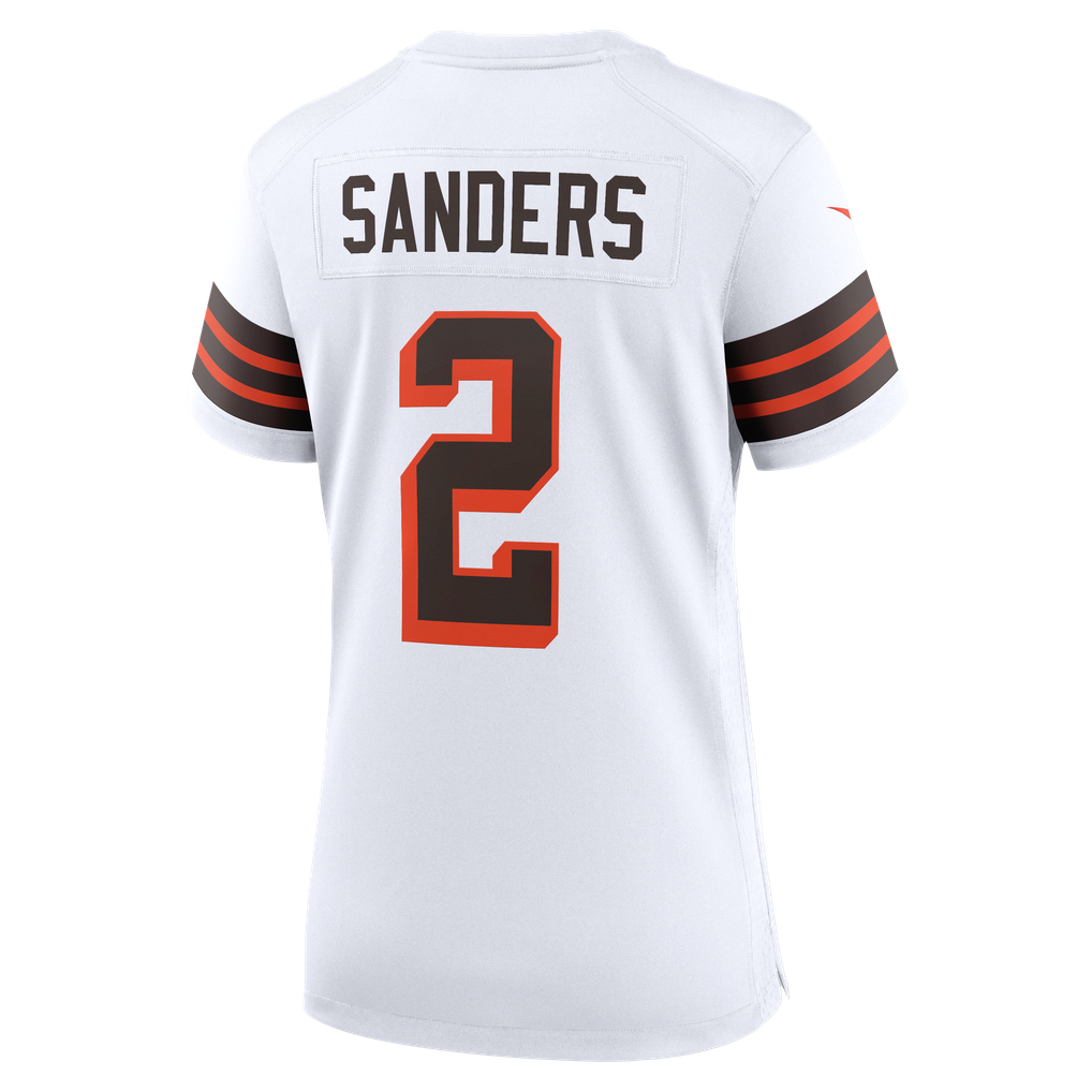 Women's Cleveland Browns Shedeur Sanders Nike White Alternate Game Jersey - Image 4