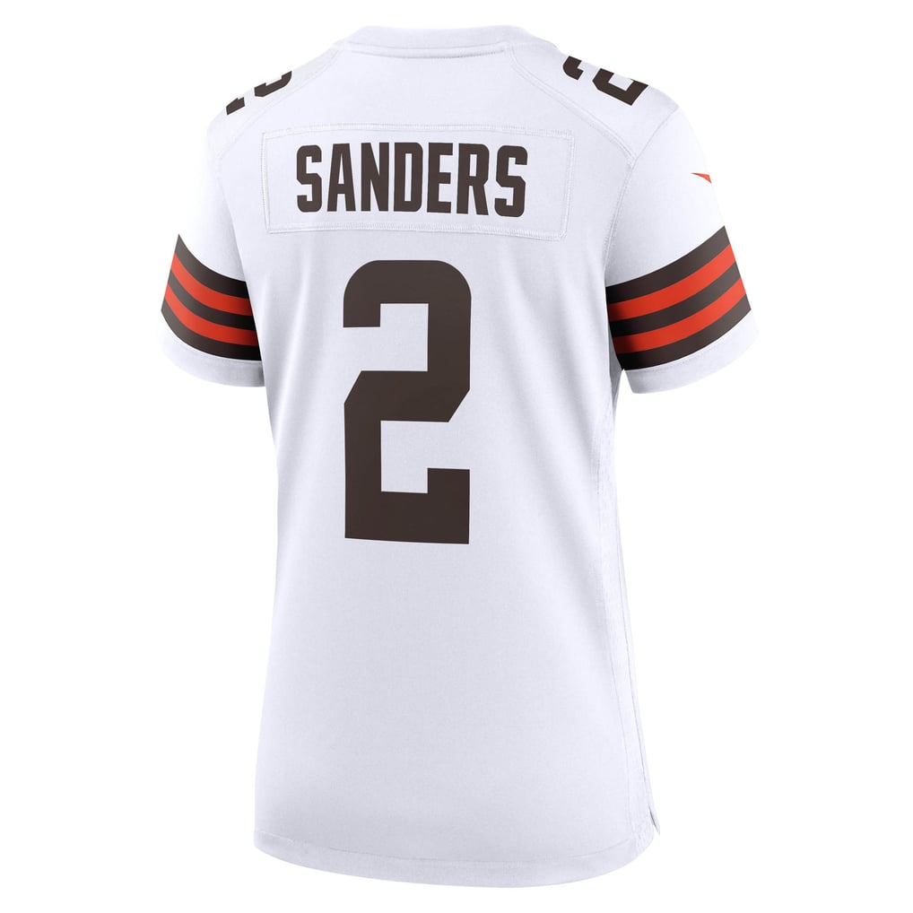 Women's Cleveland Browns Shedeur Sanders Nike White Game Jersey - Image 4