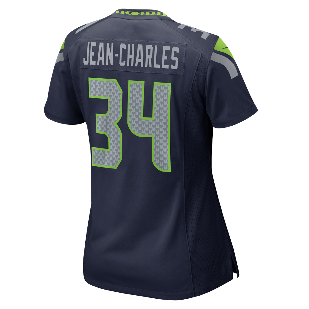 Women's Seattle Seahawks Shemar Jean-Charles Nike College Navy Team Game Jersey - Image 8
