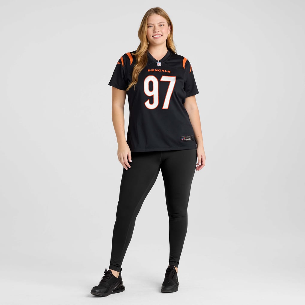 Women's Cincinnati Bengals Shemar Stewart Nike Black Team Game Jersey - Image 7