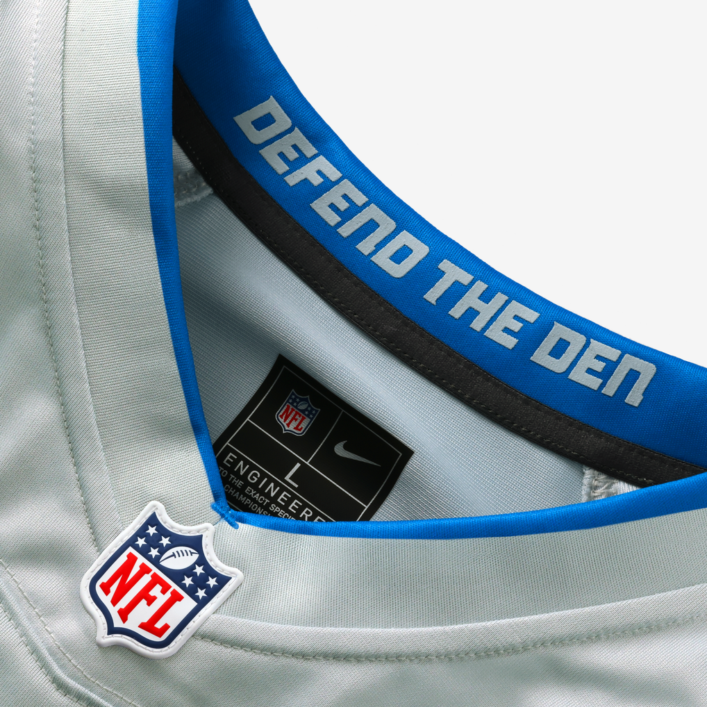 Women's Detroit Lions  Nike Silver 2026 Rivalries Collection Game Custom Jersey - Image 5