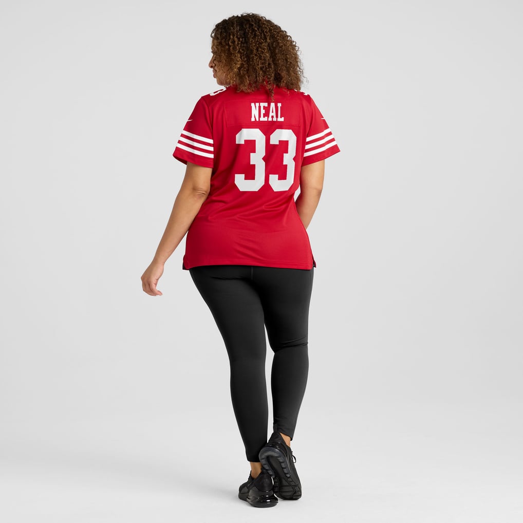 Women's San Francisco 49ers Siran Neal Nike  Scarlet Team Game Jersey - Image 8