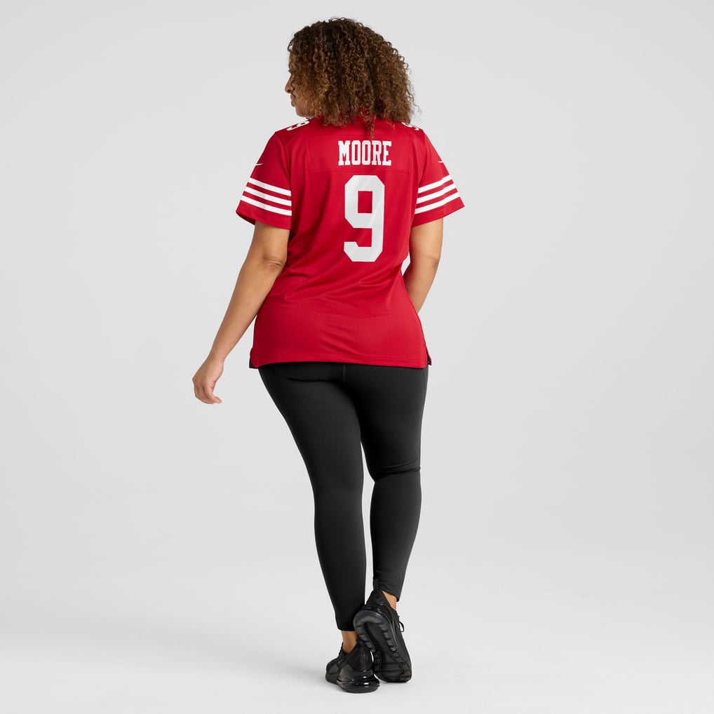 Women's San Francisco 49ers Skyy Moore Nike  Scarlet Team Game Jersey - Image 8