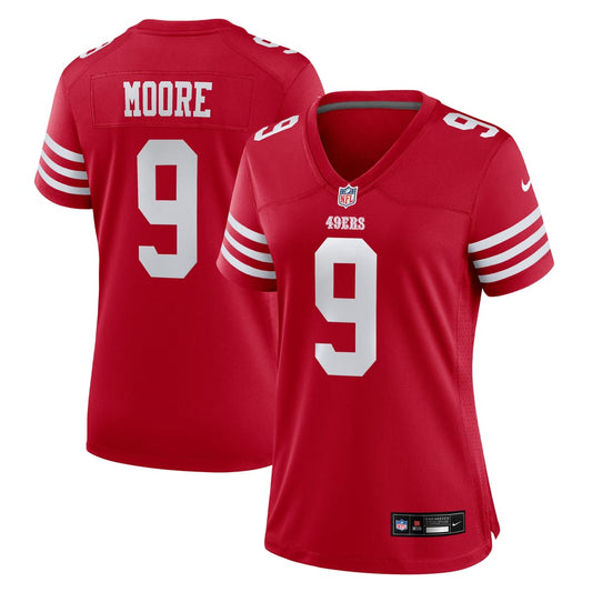 Women's San Francisco 49ers Skyy Moore Nike  Scarlet Team Game Jersey - Image 1
