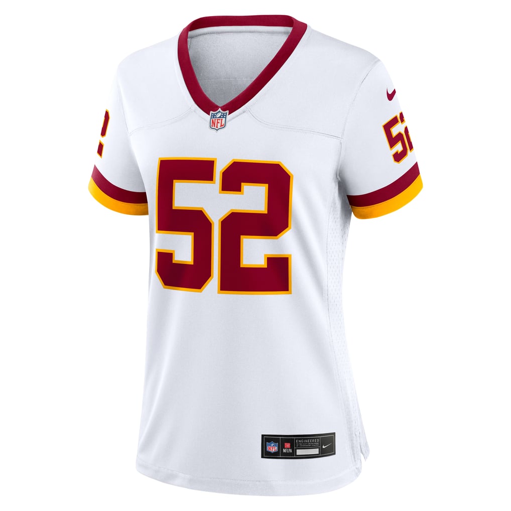 Women's Washington Commanders Sonny Styles Nike White Game Super Bowl Era Jersey - Image 3