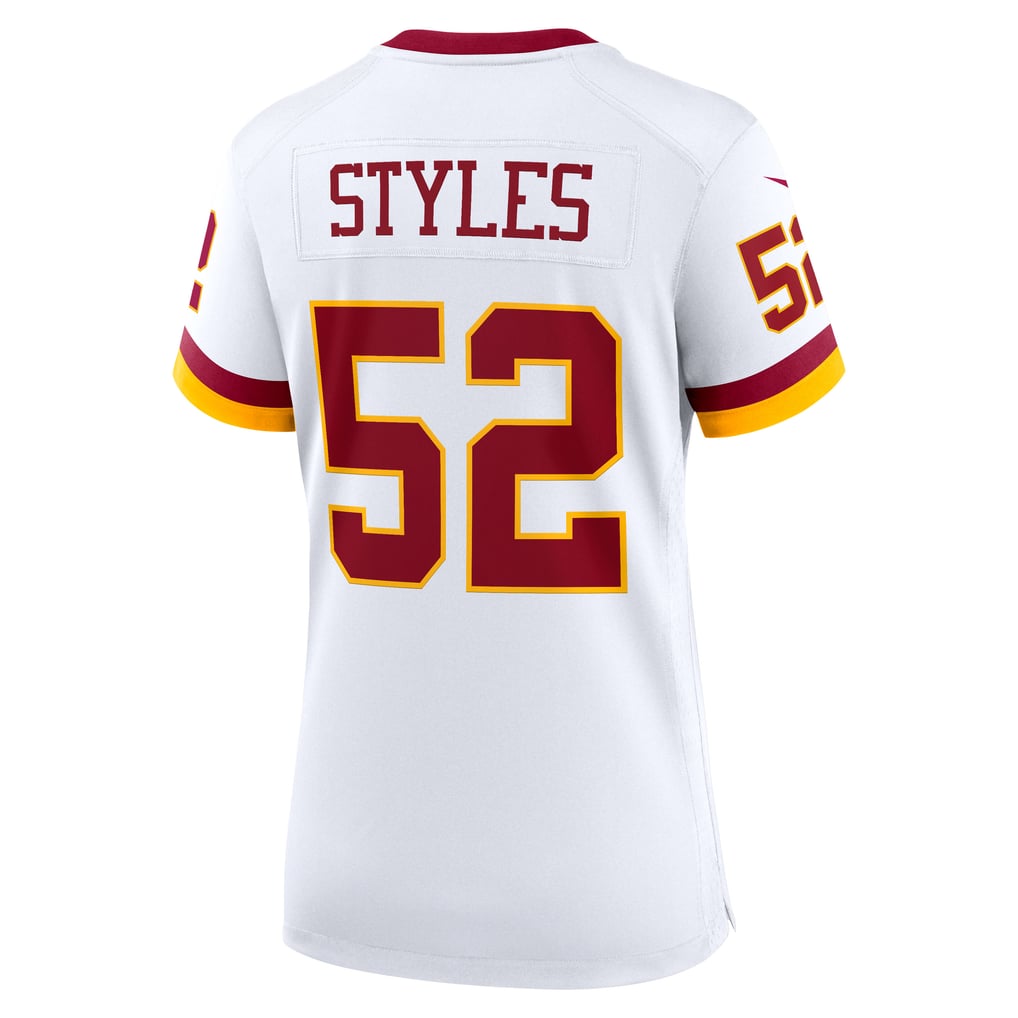 Women's Washington Commanders Sonny Styles Nike White Game Super Bowl Era Jersey - Image 4