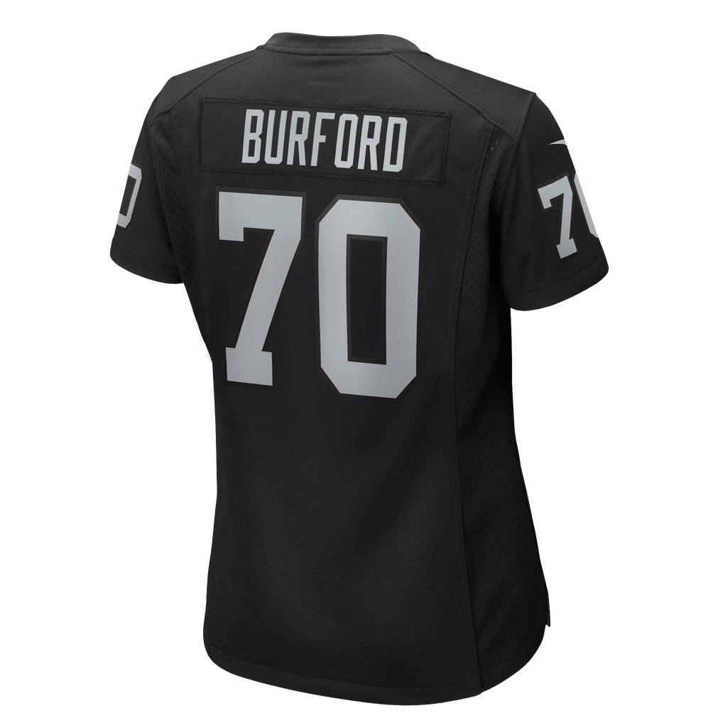 Women's Las Vegas Raiders Spencer Burford Nike Black Team Game Jersey - Image 8