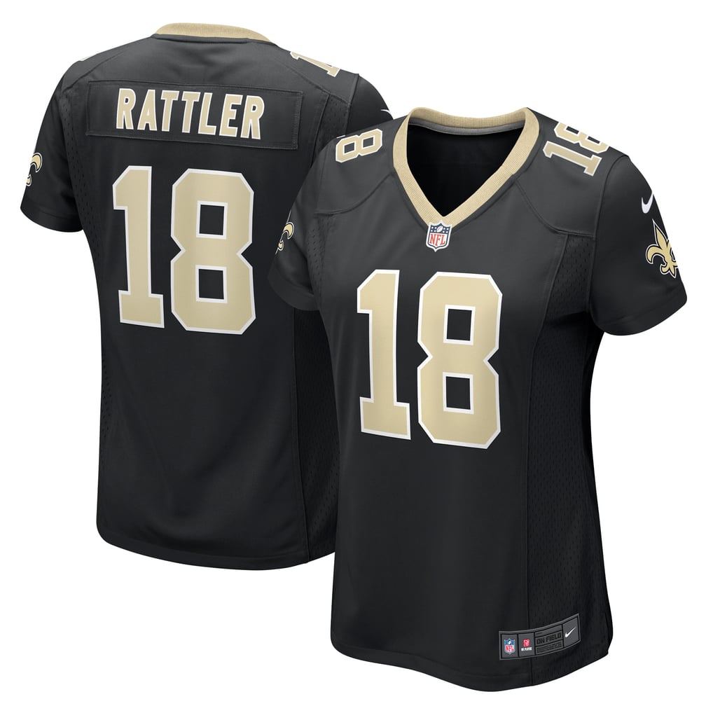 Women's New Orleans Saints Spencer Rattler Nike  Black  Game Jersey - Image 2